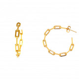 Dior Large Paperclip Hoops