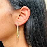 Daya Large Braided Drop Earrings