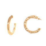 Lumi Etched Wave Hoops