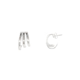 Cleo Silver Triple Hoops