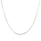2mm Silver Curb Chain