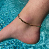 Sadie Herringbone Anklet