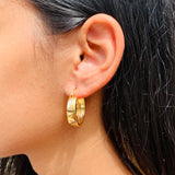 Goldie Square Edged Hoops