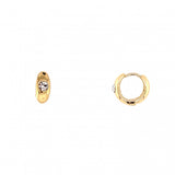 Jolie CZ Huggie Earrings