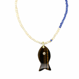 Avra Fish Charm Necklace
