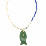 Avra Fish Charm Necklace