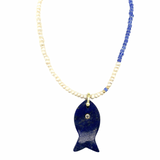 Avra Fish Charm Necklace