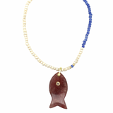 Avra Fish Charm Necklace