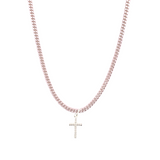 Even Mini Cross Necklace
