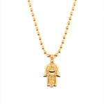 Gold Hamsa Pendant Necklace