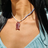 Avra Fish Charm Necklace