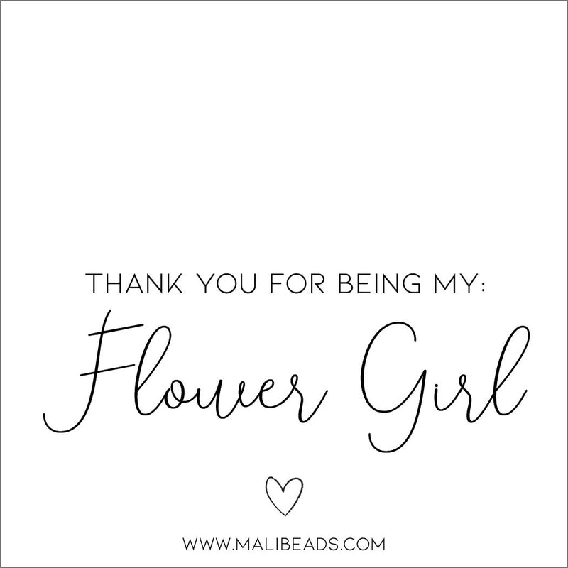 Thank you - Flower Girl Card