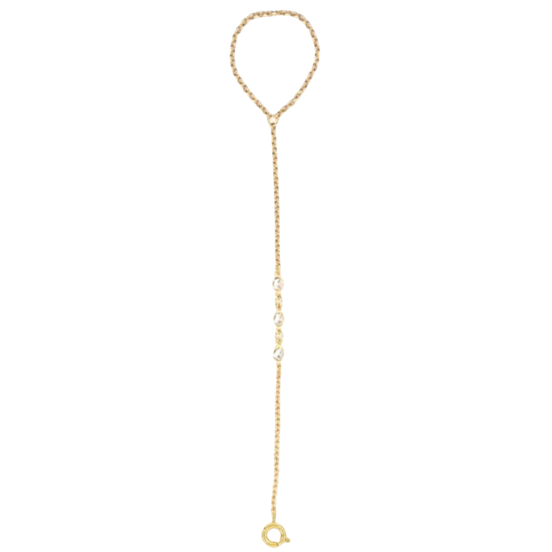 Violet CZ Hand Chain Attachment