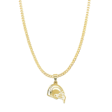 Austin Hockey Helmet Necklace