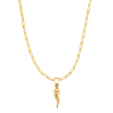 Cedar Cornicello Charm Necklace