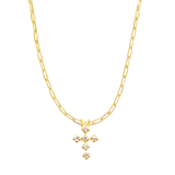 Elowen CZ Cross Necklace