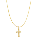 Simone CZ Cross Necklace
