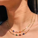 Steff Multicolor Gemstone Necklace