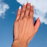 Celi CZ Ball Hand Chain