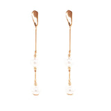 Pearl Bar Drop Earrings