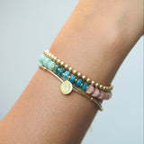 Agnes Initial Beaded Bracelet
