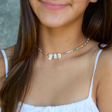 Ione Multicolor Pastel Beaded Necklace