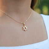 Mica Star of David Necklace