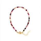 NATURAL GEMSTONE BEADED BRACELET