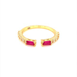 CZ Gemstone Ring