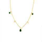 Teardrop Emerald Necklace