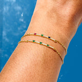 Jolie Gemstone Bar Bracelet