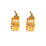 Faye Triple Etched Hoops