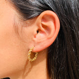 Small Woven Hoops