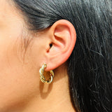 Small Twist Hoop Earrings
