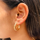 Studded Hoop Earrings
