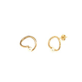 Pearl Circle Studs