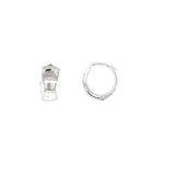 Chunky Silver Hoops