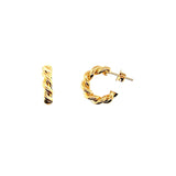 Mini Twist Hoop Earrings