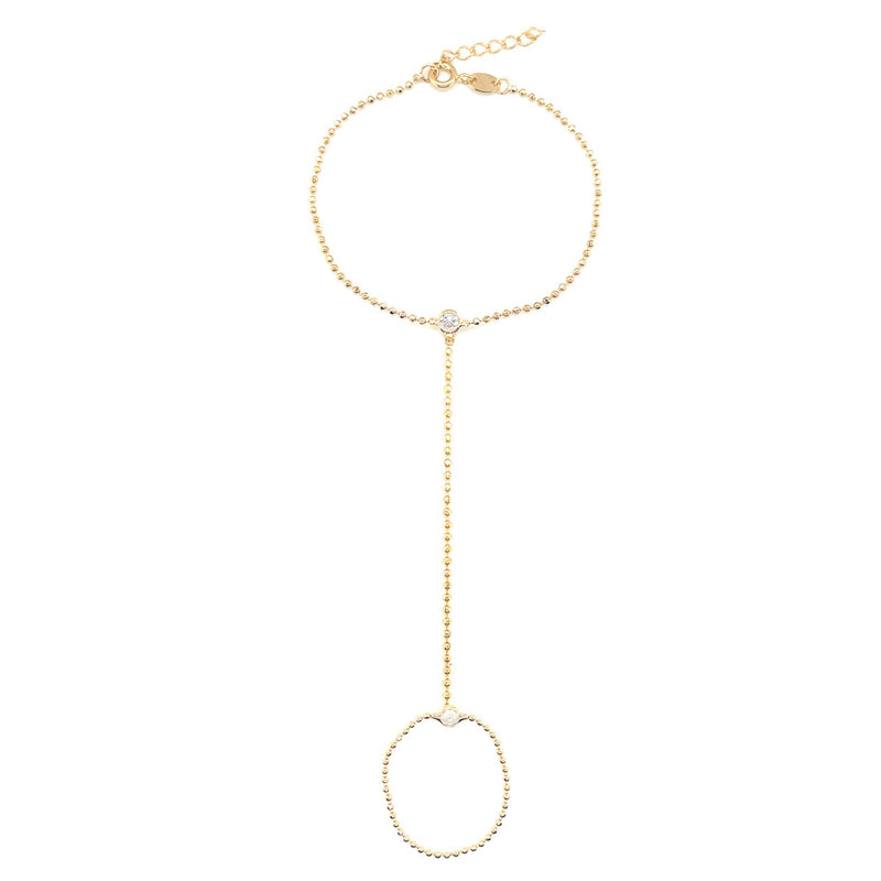 Celi CZ Ball Hand Chain