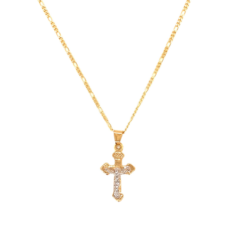 Gold Cross Charm Necklace