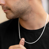 3mm Silver Rope Chain