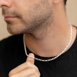 4mm Silver Paperclip Chain