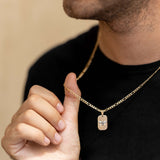 Two-Tone Holy Spirit Pendant Necklace
