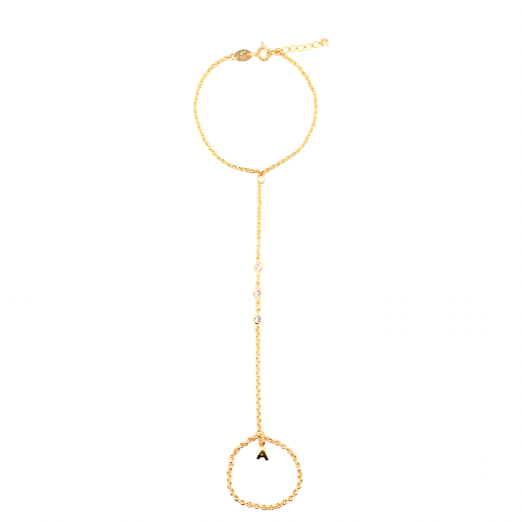 Lyra Initial Hand Chain