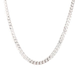 4mm Silver Curb Chain