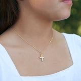 Sloane CZ Cross Necklace