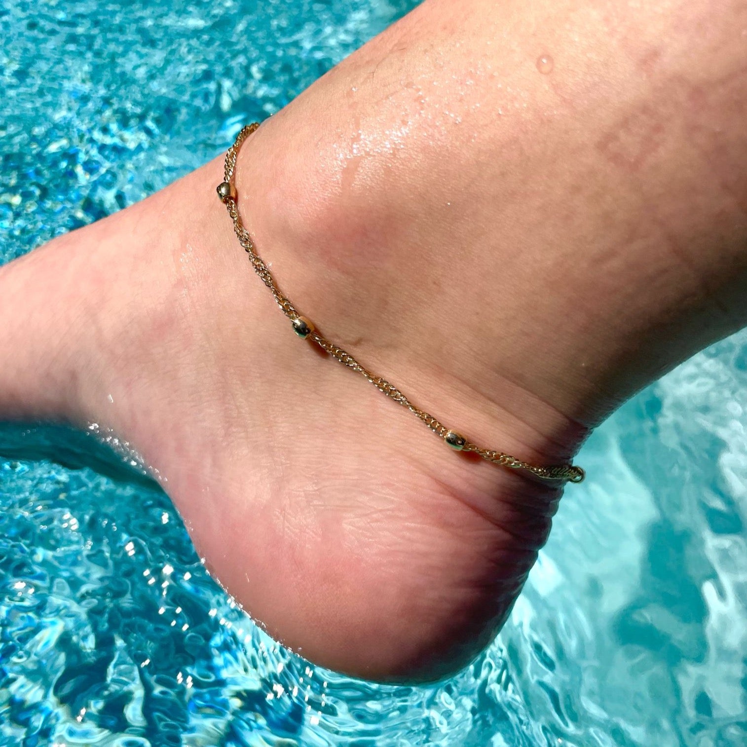 Wren Ball Chain Anklet