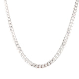 4mm Silver Curb Chain