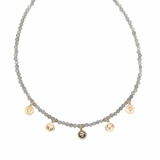 Veyra Labradorite x Gold Coin Necklace