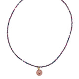 Isel Ruby X Sapphire Charm Necklace